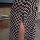 REALITY CHECK MESH MIDI DRESS