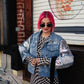 DISCO REBEL DISTRESSED DENIM JACKET