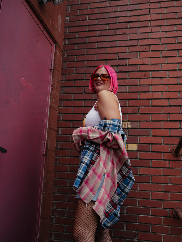 MIXED SIGNALS COLOR BLOCK PLAID