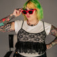 WEIRD GIRL LAYERED LACE TOP
