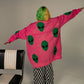 *PREORDER* ALIEN SUPERSTAR OVERSIZED KNIT CARDIGAN IN BUBBLEGUM