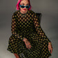 *PREORDER* ALORA EDEN EXCLUSIVE: FIERCE FEMALE MESH MAXI DRESS IN ALIEN INVASION S-3XL