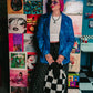 STRANGE BEHAVIOR METALLIC BLAZER