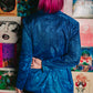 STRANGE BEHAVIOR METALLIC BLAZER