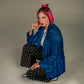STRANGE BEHAVIOR METALLIC BLAZER