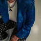 STRANGE BEHAVIOR METALLIC BLAZER