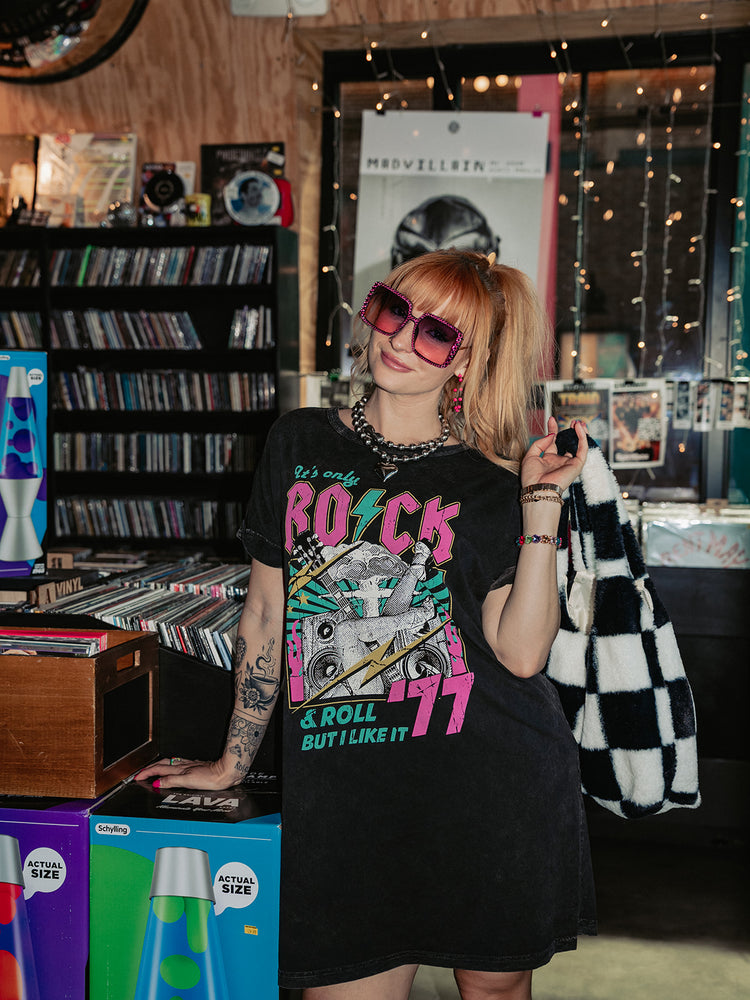 ROCK & ROLL ENERGY TSHIRT DRESS