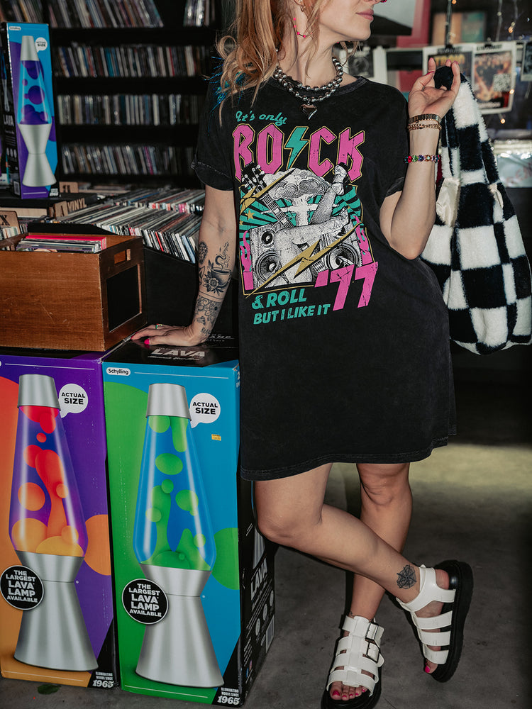 ROCK & ROLL ENERGY TSHIRT DRESS