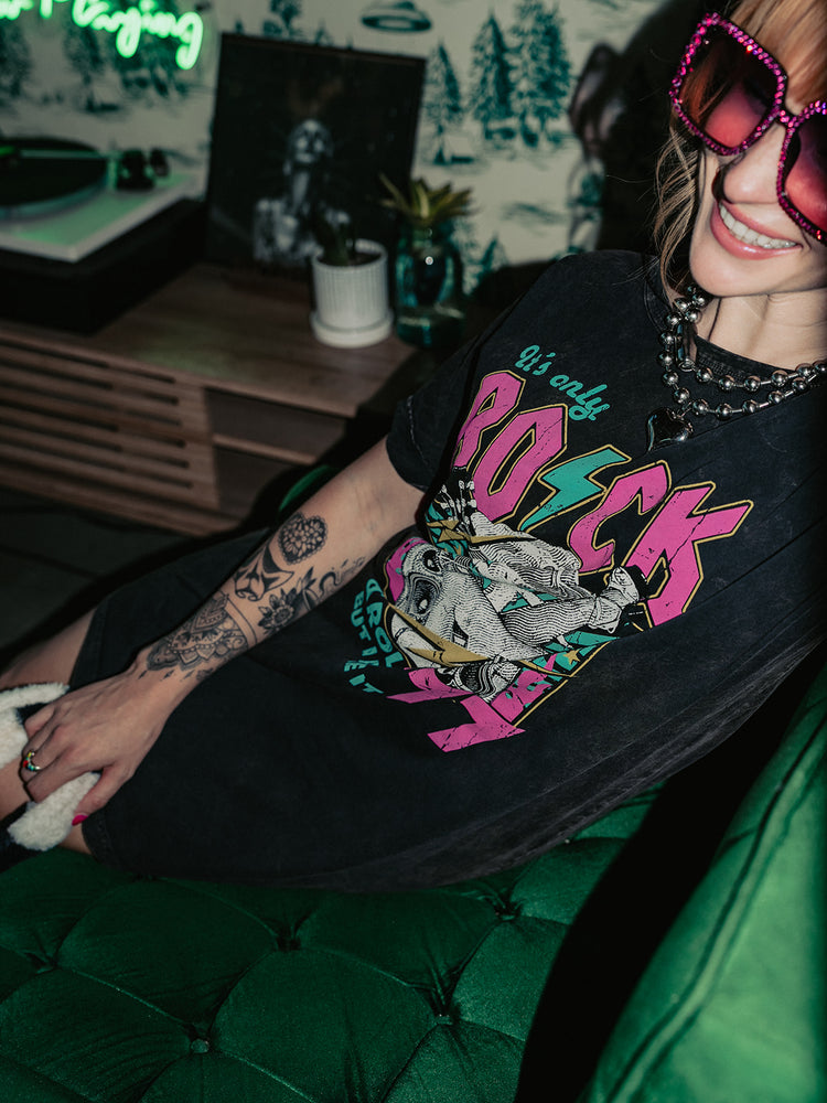 ROCK & ROLL ENERGY TSHIRT DRESS
