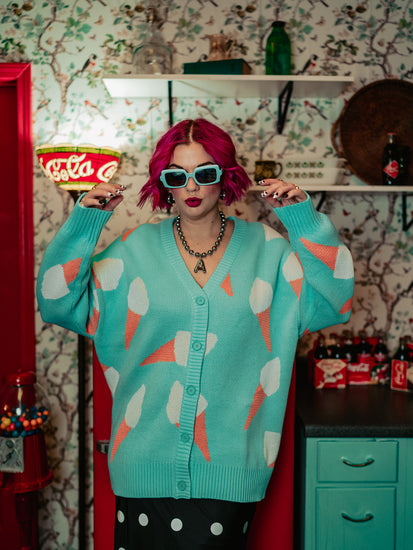 BRAIN FREEZE KNIT CARDIGAN – Shop Alora Eden