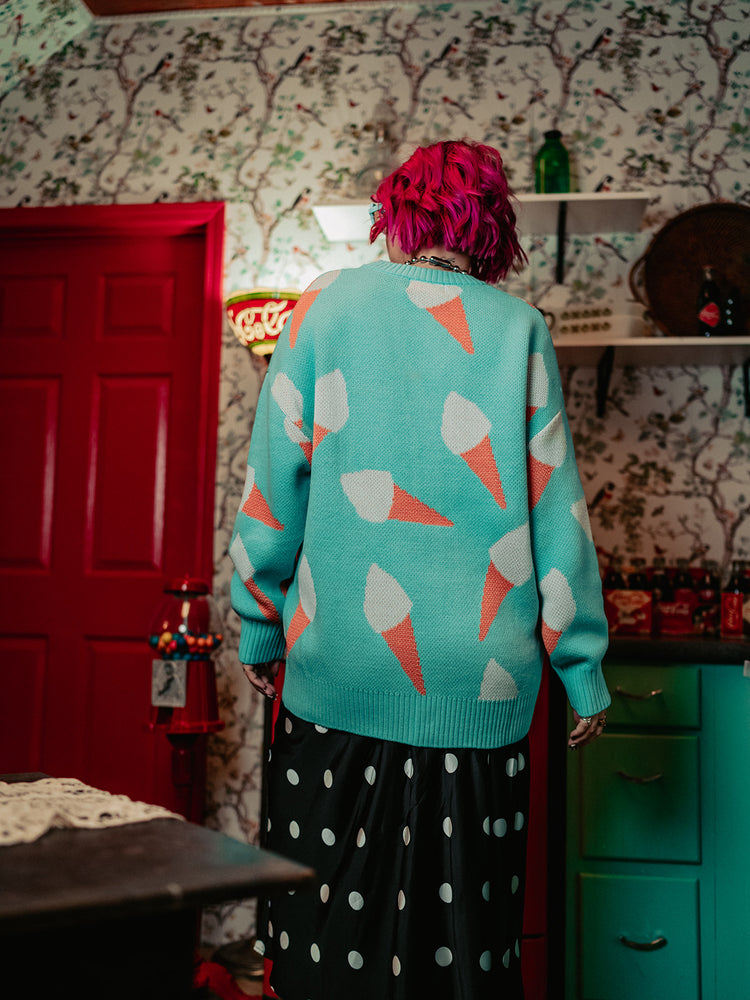 BRAIN FREEZE KNIT CARDIGAN