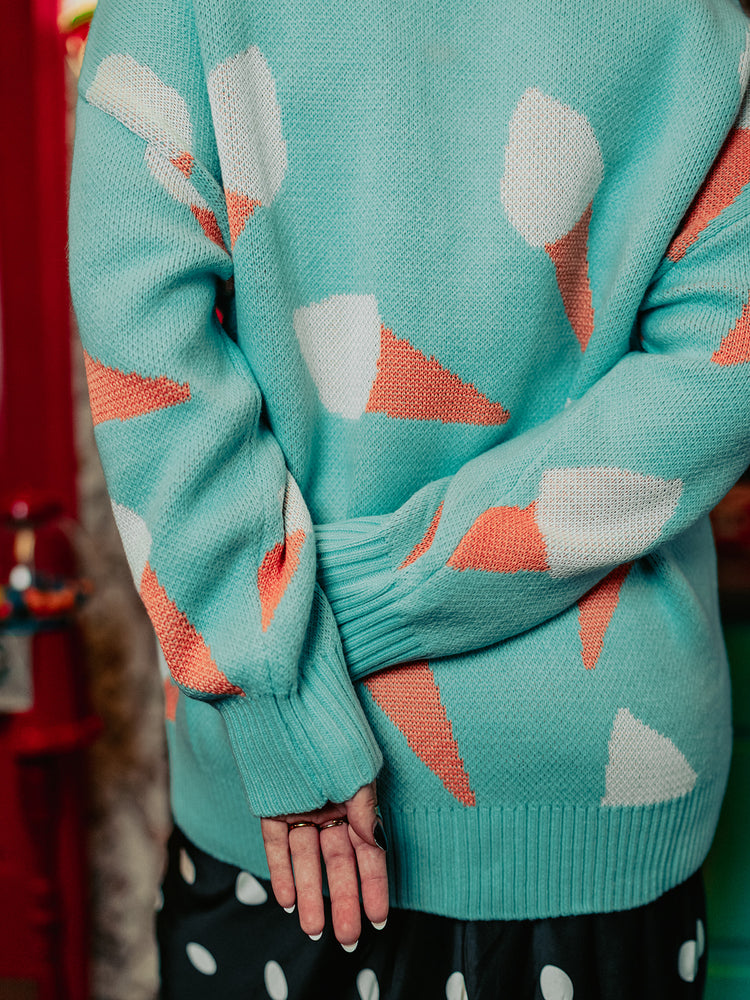 BRAIN FREEZE KNIT CARDIGAN