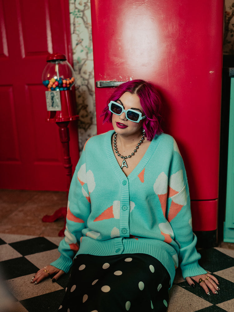 BRAIN FREEZE KNIT CARDIGAN