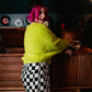 NEON DAYDREAM FUZZY KNIT SWEATER