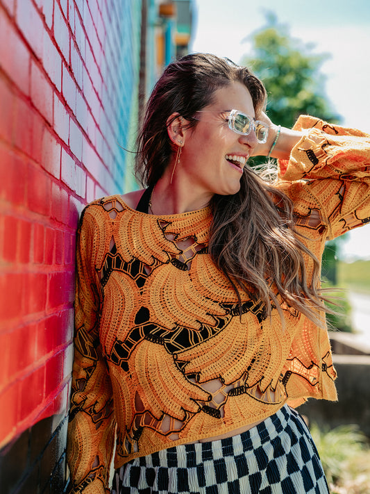SO BANANAS CROCHET TOP