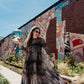 FIERCE FEMALE MESH MAXI DRESS IN MIDNIGHT MAYHEM