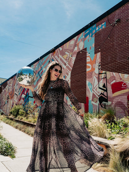 midnight dazzle mesh flyaway dress FIERCE FEMALE MESH MAXI DRESS IN MIDNIGHT MAYHEM – Shop Alora Eden