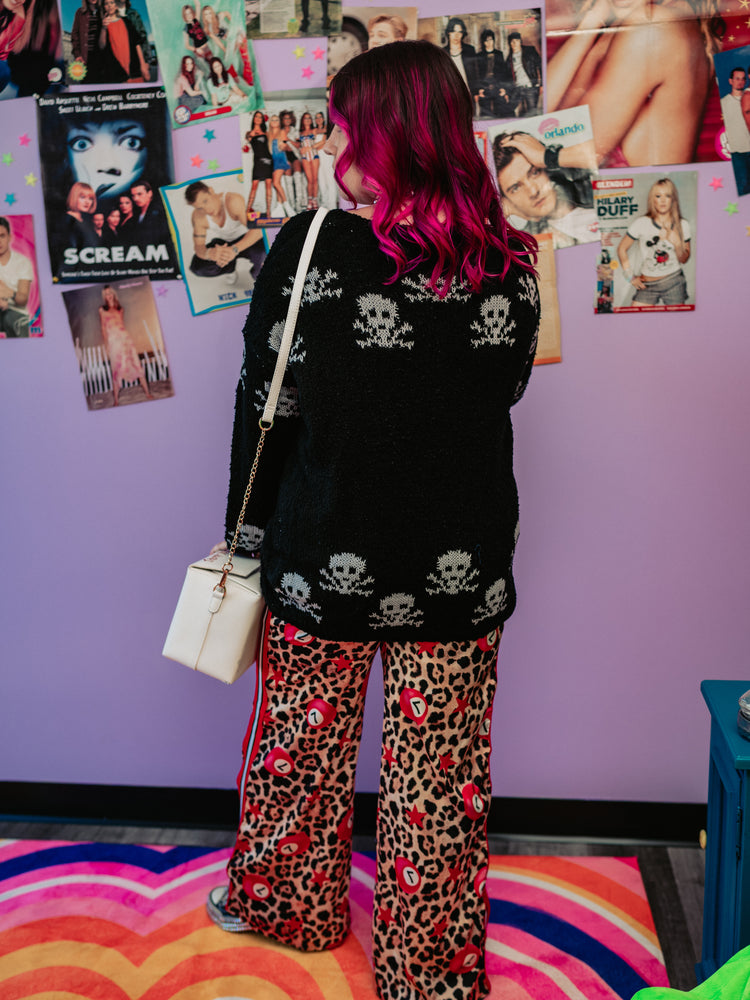 UNTAMED ENERGY LEOPARD WIDE LEG PANTS