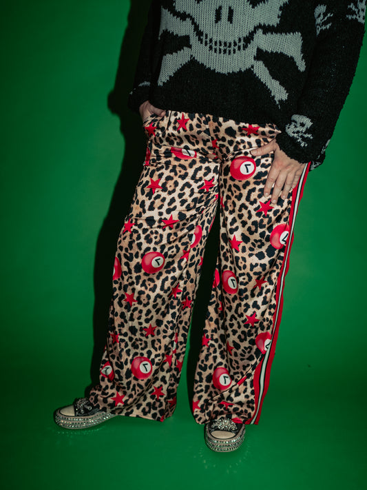 UNTAMED ENERGY LEOPARD WIDE LEG PANTS