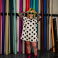 MORE IS MORE POLKA DOT TSHIRT DRESS IN BLACK/WHITE