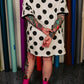 MORE IS MORE POLKA DOT TSHIRT DRESS IN BLACK/WHITE