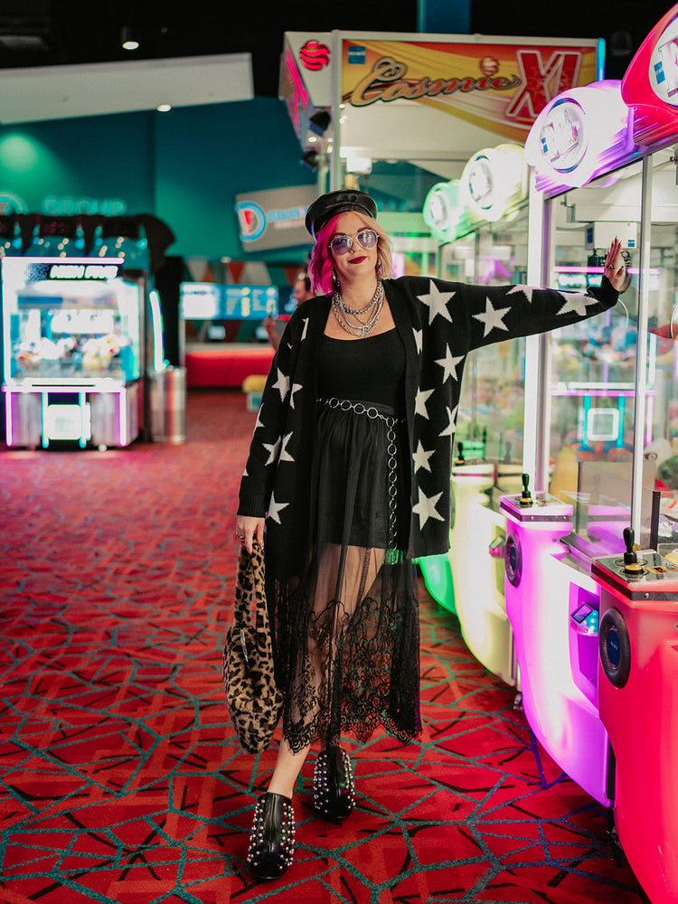TAKE ME TO NIRVANA STAR CARDIGAN