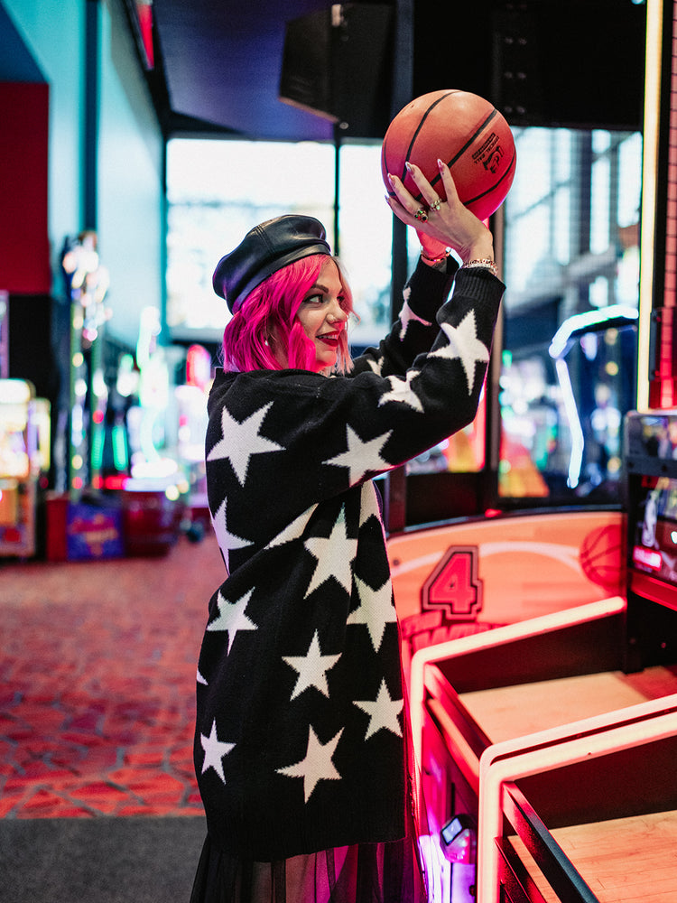 TAKE ME TO NIRVANA STAR CARDIGAN