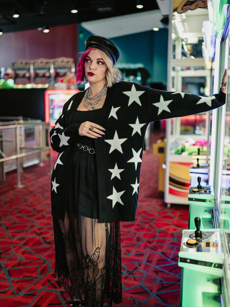 TAKE ME TO NIRVANA STAR CARDIGAN
