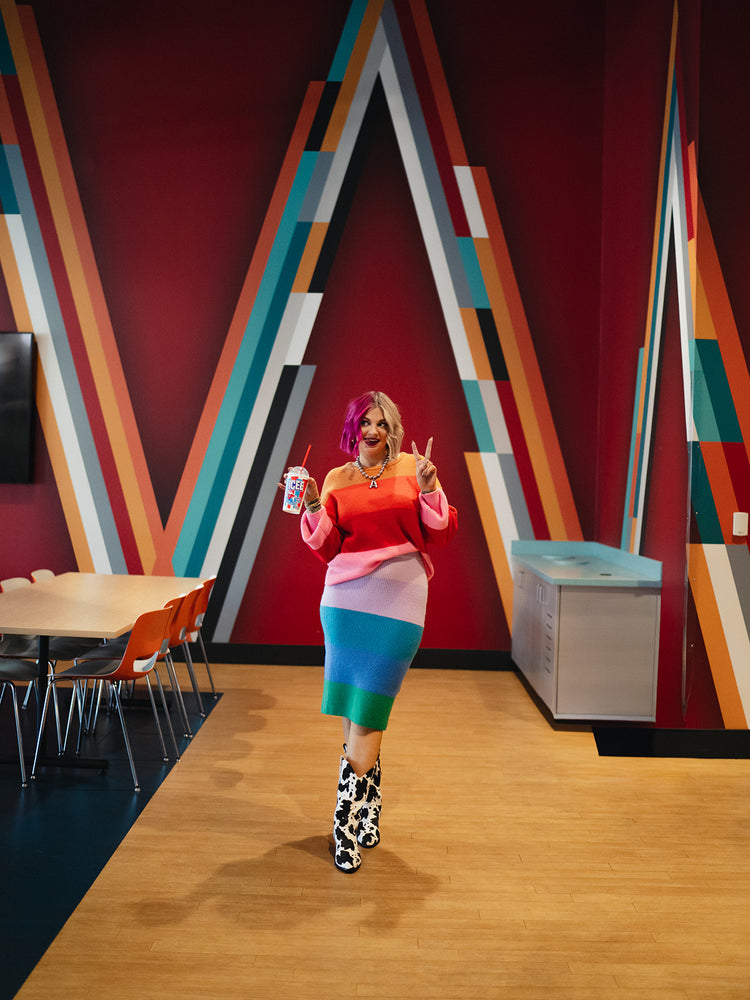 *PREORDER* RAINBOW SORBET MATCHING SKIRT SET S-3XL