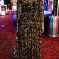 FIERCE FEMALE MESH MAXI DRESS IN LEVELED UP LEOPARD S-3XL