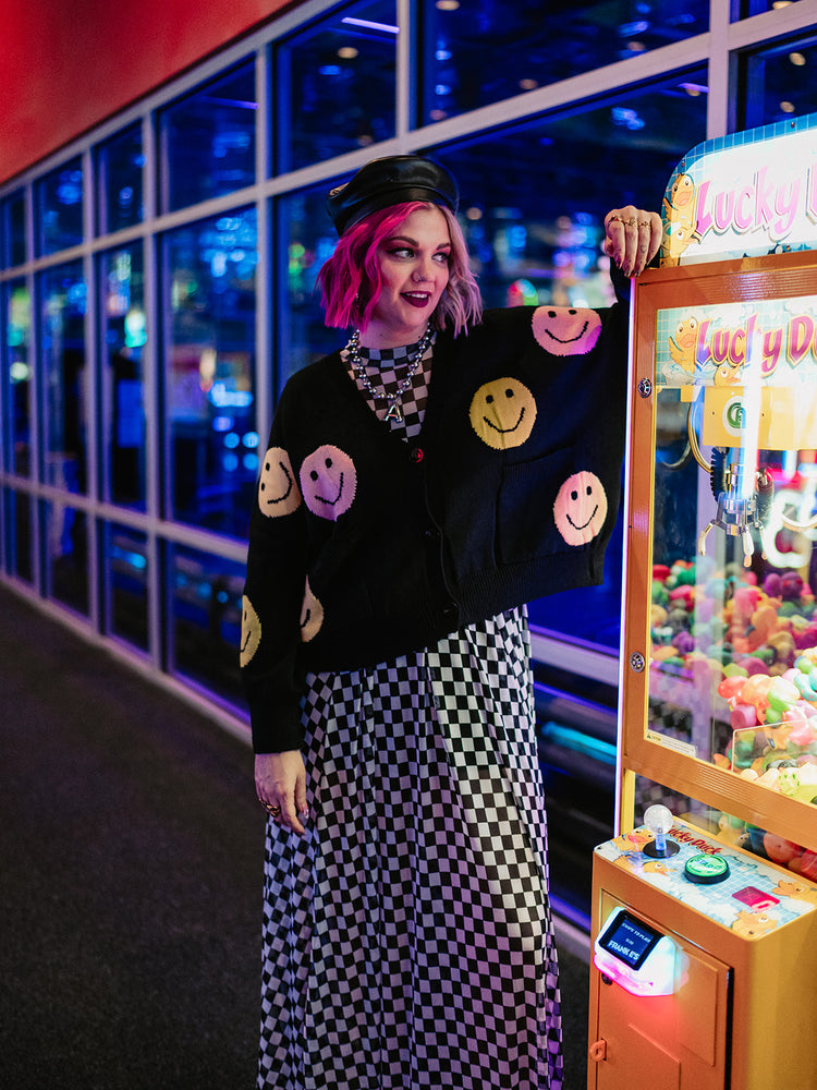 YOU MAKE ME SMILE OVERSIZED CARDIGAN