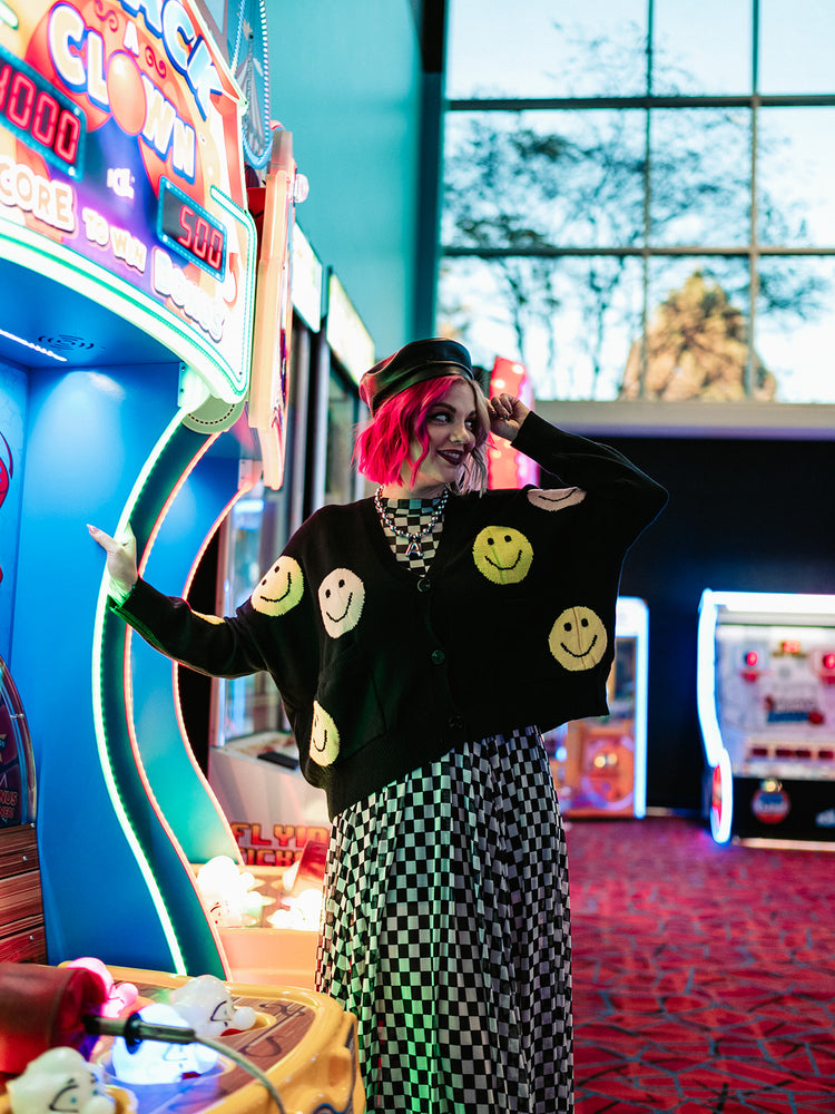 YOU MAKE ME SMILE OVERSIZED CARDIGAN