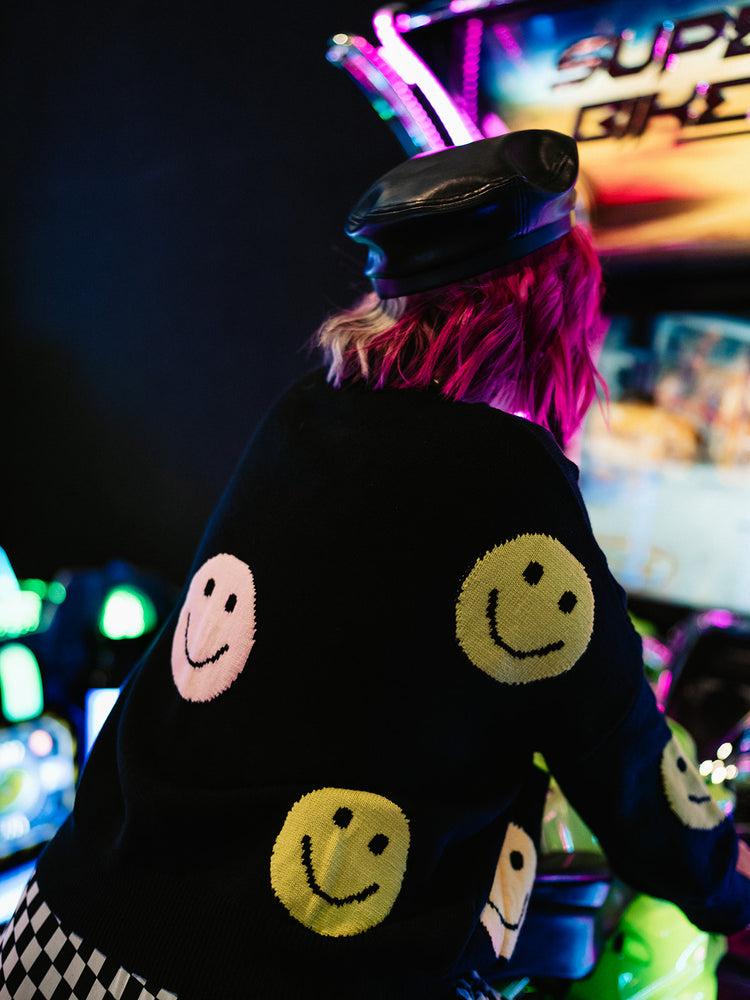 YOU MAKE ME SMILE OVERSIZED CARDIGAN