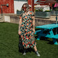 CITRUS RIOT A-LINE DRESS S-XL
