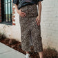 REBEL SOUL LEOPARD DENIM MAXI SKIRT S-XL