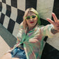 MOOD RING TIE DYE MESH TOP