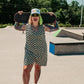 SKATER GIRL CHECKERED ROMPER S-XL