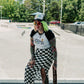 PUNK ROCK PRINCESS CHECKERED SKIRT S-3XL