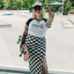 PUNK ROCK PRINCESS CHECKERED SKIRT S-3XL