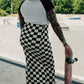PUNK ROCK PRINCESS CHECKERED SKIRT S-3XL