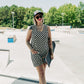 SKATER GIRL CHECKERED ROMPER S-XL