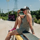 SKATER GIRL CHECKERED ROMPER S-XL