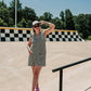 SKATER GIRL CHECKERED ROMPER S-XL