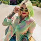 MOOD RING TIE DYE MESH TOP
