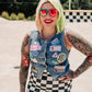 BAD REPUTATION PATCHED DENIM VEST