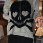 FADE TO BLACK SKULL SWEATER