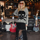 FADE TO BLACK SKULL SWEATER
