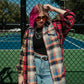 MIXED FEELINGS LONGLINE PLAID