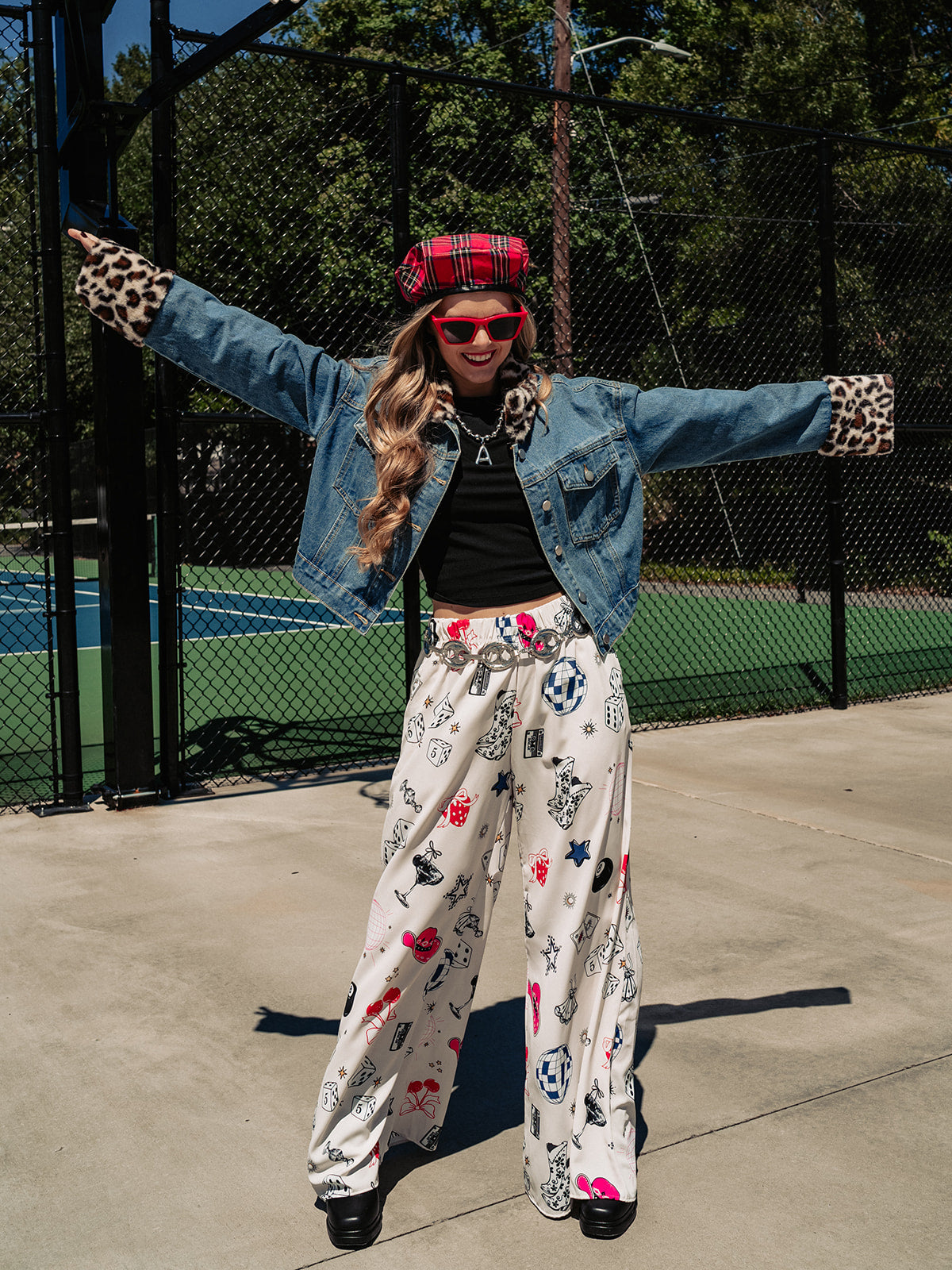 CHEETAH GIRL DENIM JACKET