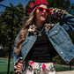 CHEETAH GIRL DENIM JACKET